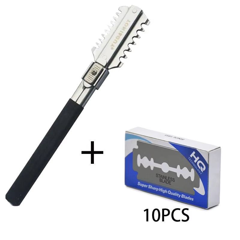 Beard Trimmer - Double-Edge Shaving Haircut Razor Knife Blades