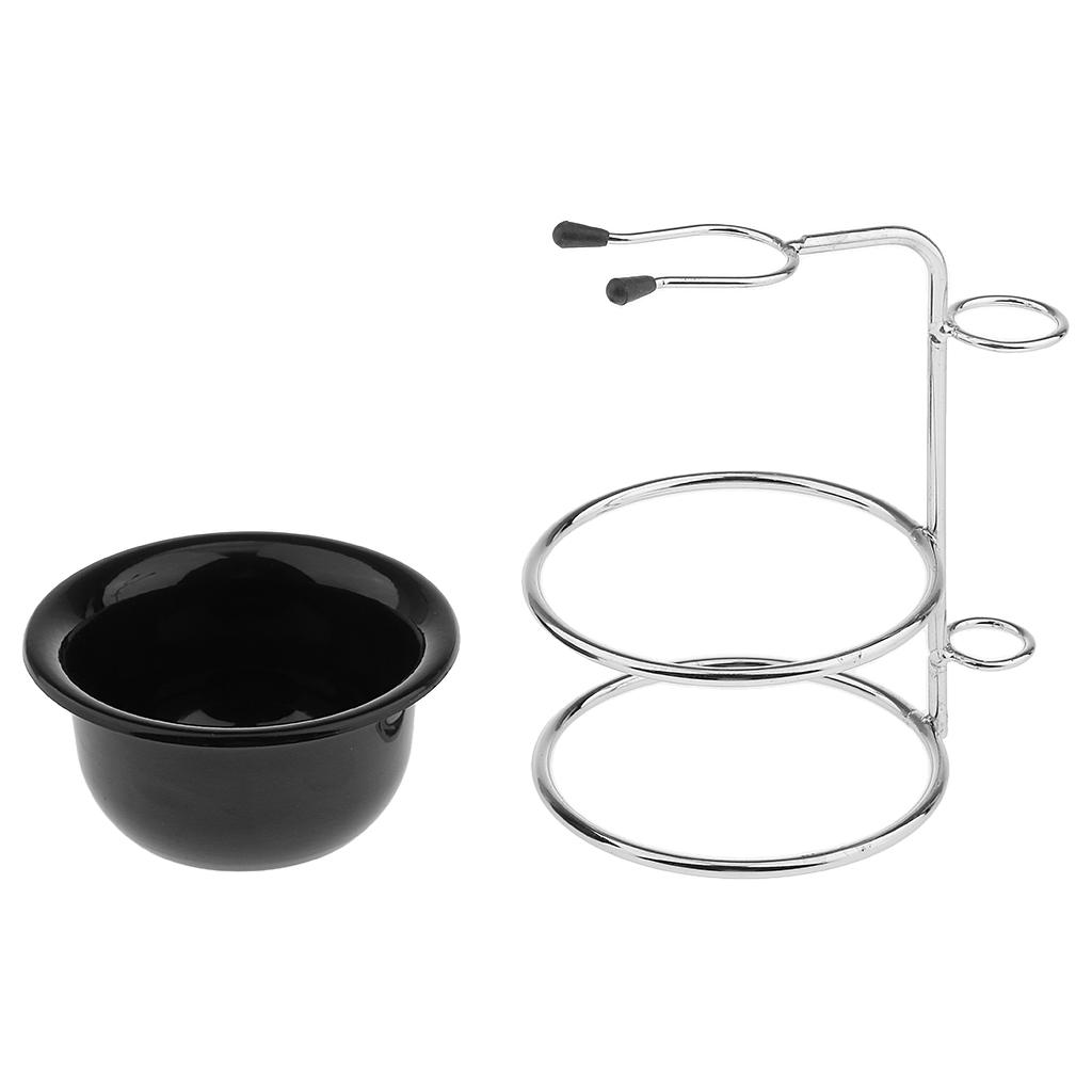 Grooming Kit - Acrylic Shaving Brush Stand Shaving Bowl