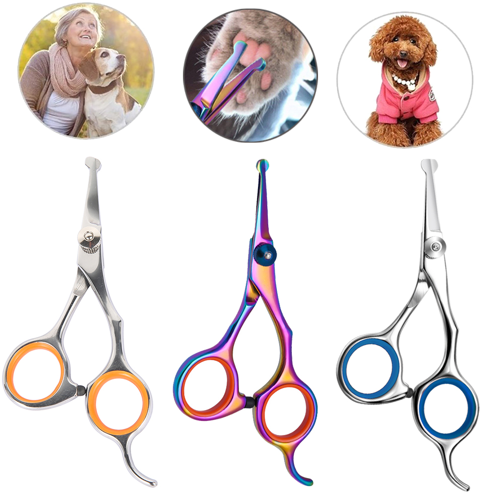 Grooming Scissors - Safety Round Head Stainless Steel Pet