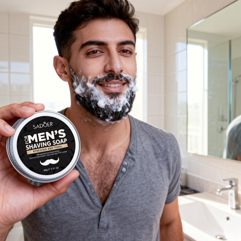 Beard Oil - 60g Men's Shaving Soap Contains Mint