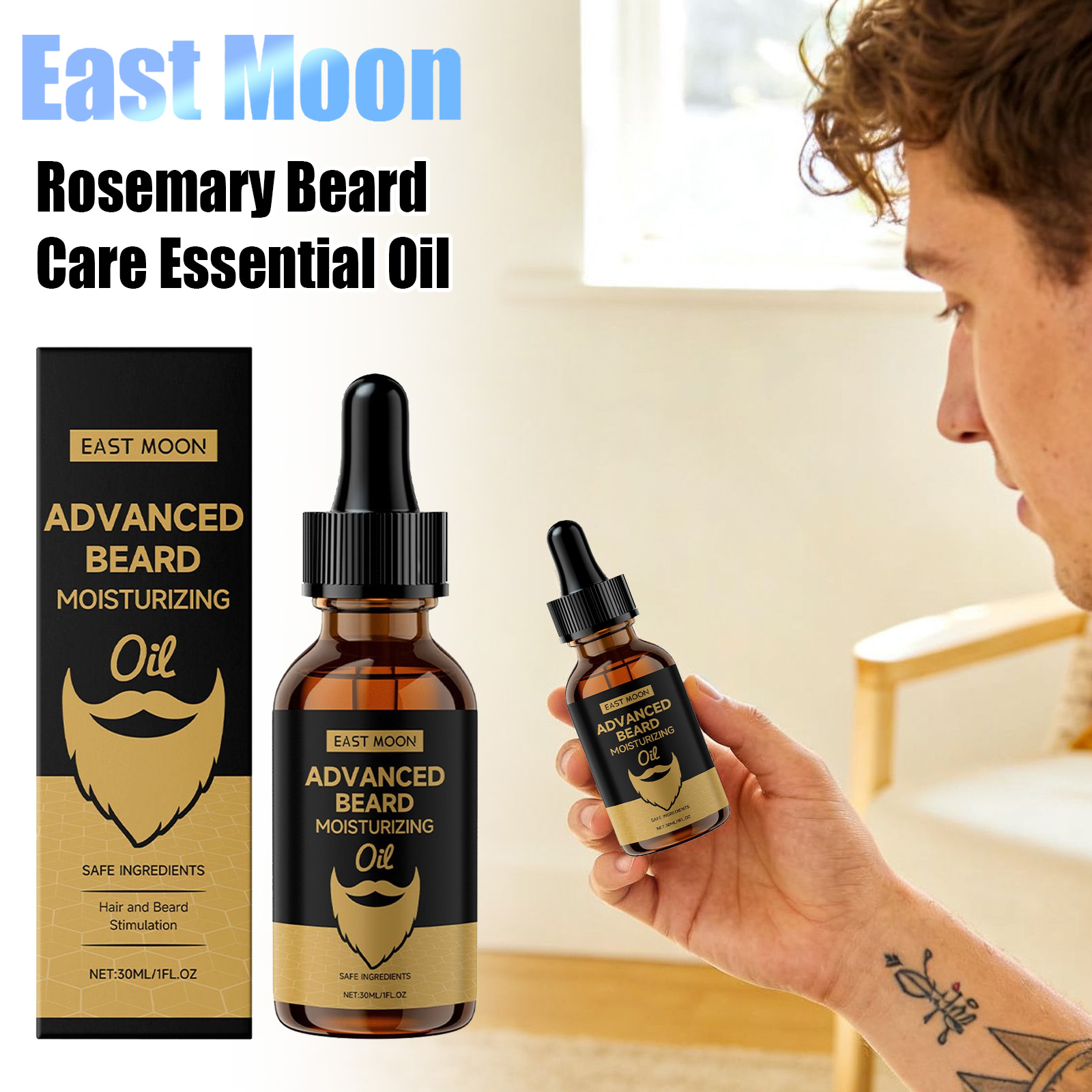 Beard Oil - East Moon Rosemary Beard Soften Oils