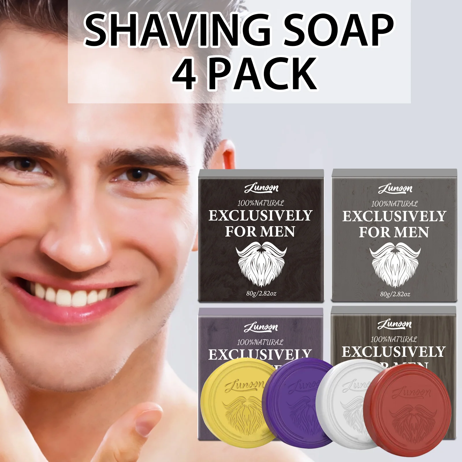 Shaving Cream - 4/1pcs Mens Beard Shaving Soap Hand