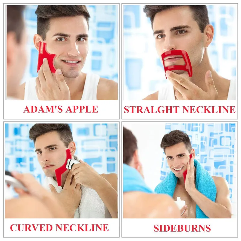 2/4Pcs Men's Beard Combs Hair  - Beard Trimmer review and price
