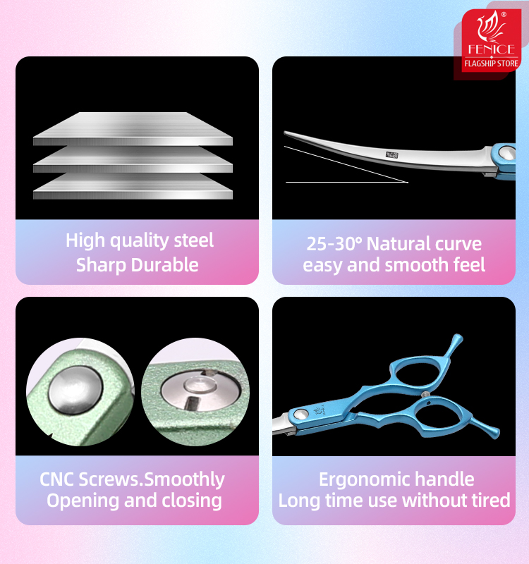 Fenice 6.5 Inch Professional D - Grooming Scissors review and price