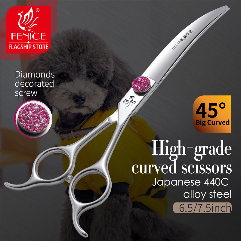 Fenice Pink Diamond Screw Pet  - Grooming Scissors review and price