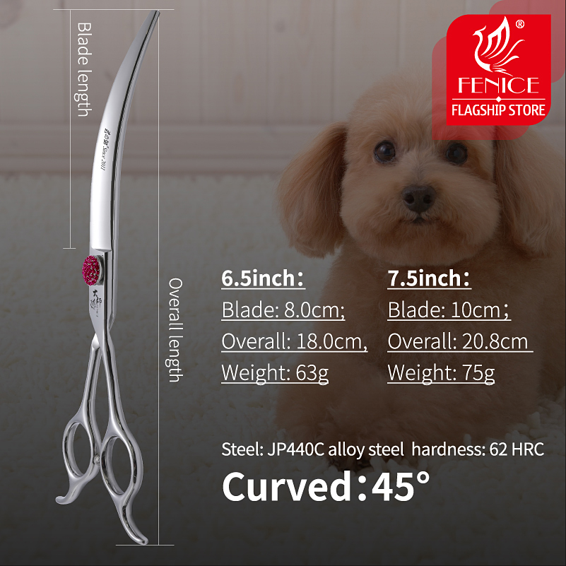 Fenice Pink Diamond Screw Pet  - Grooming Scissors review and price