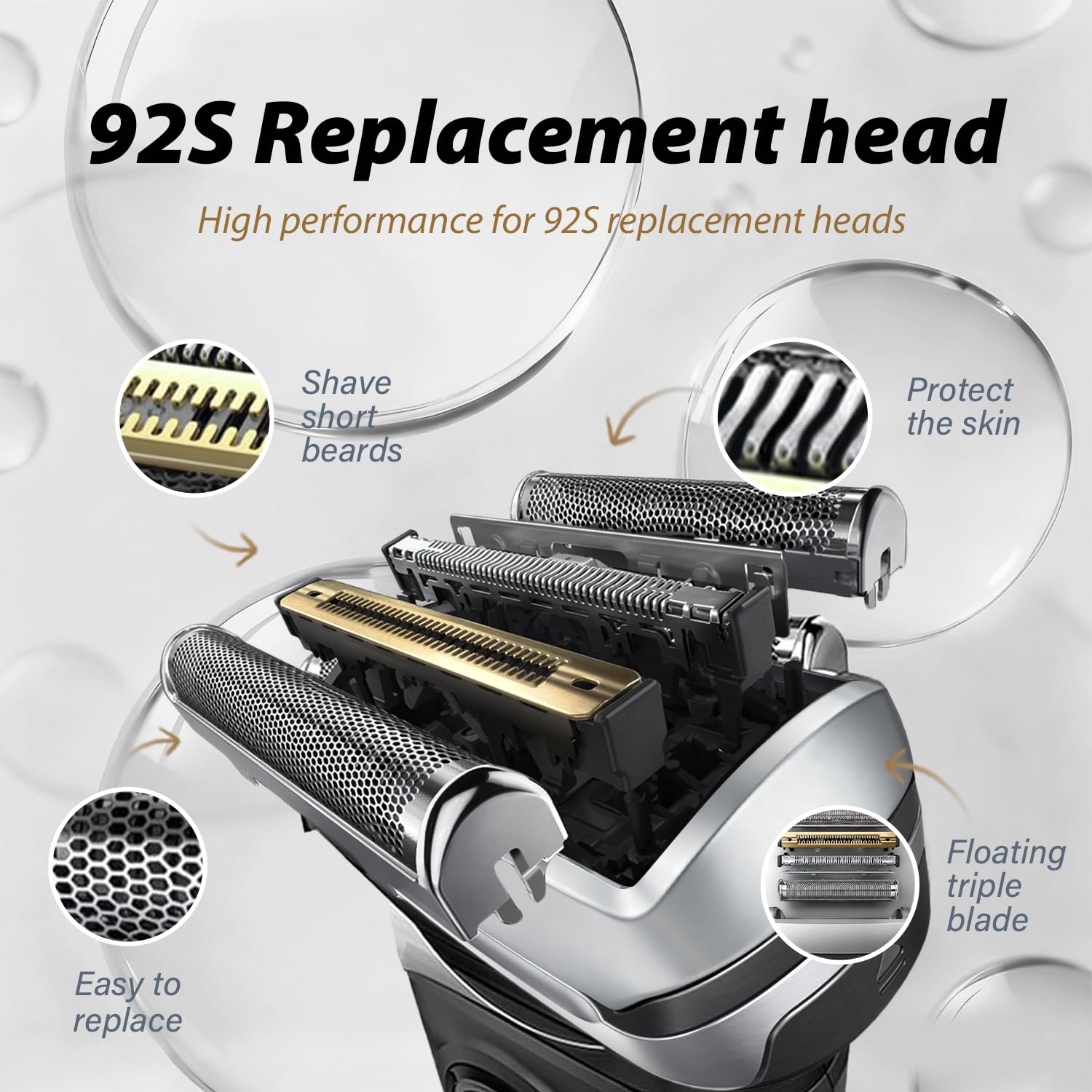 New 92S Replacement Foil Head  - Electric Shaver Rotary review and price