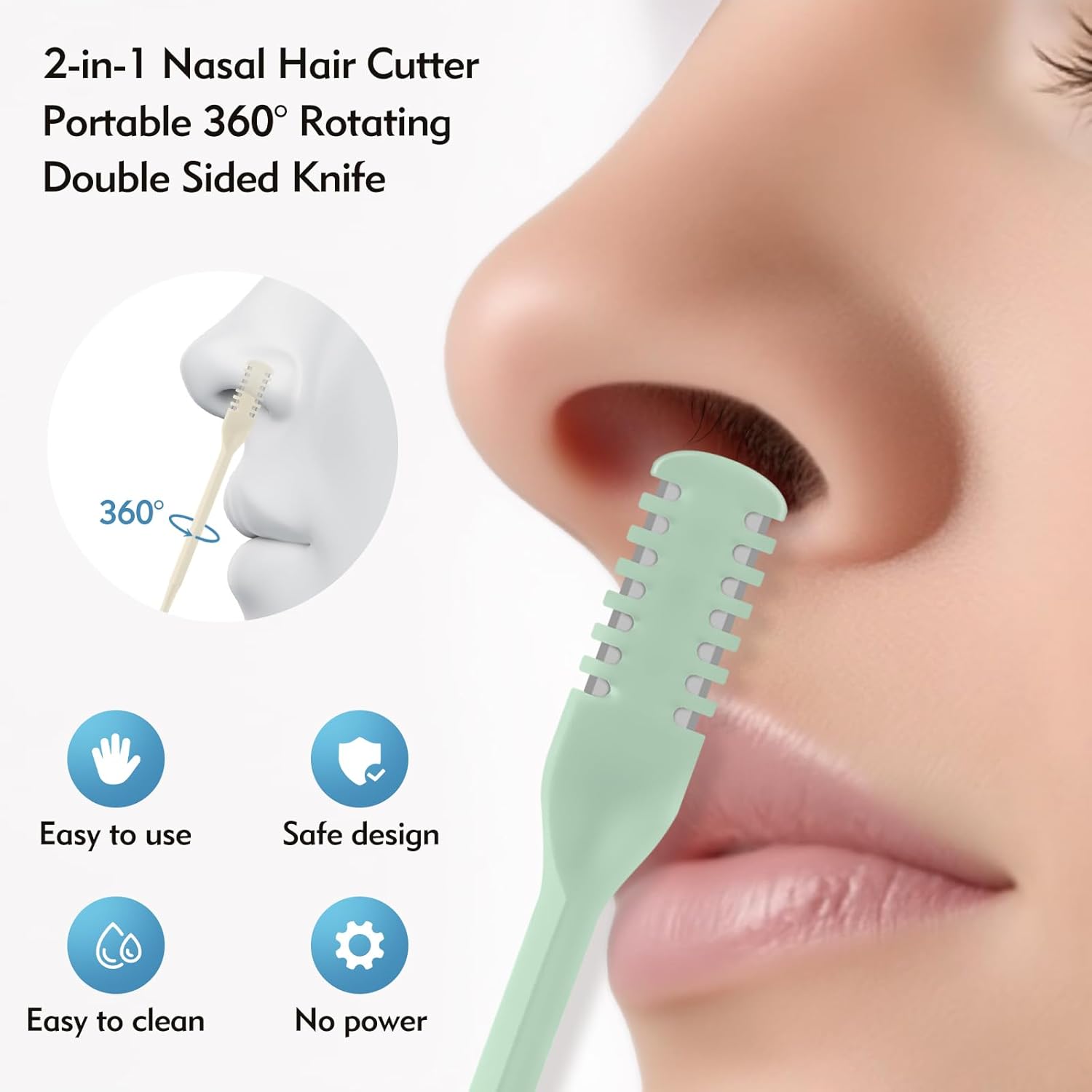 5/20/50Pcs 2-in-1 Nasal Cutter - Nose Trimmer review and price