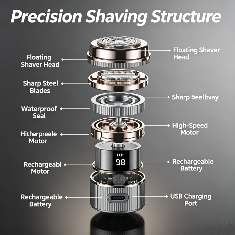 2026 Mini Electric Shaver Port - Mens Grooming Travel Kit review and price