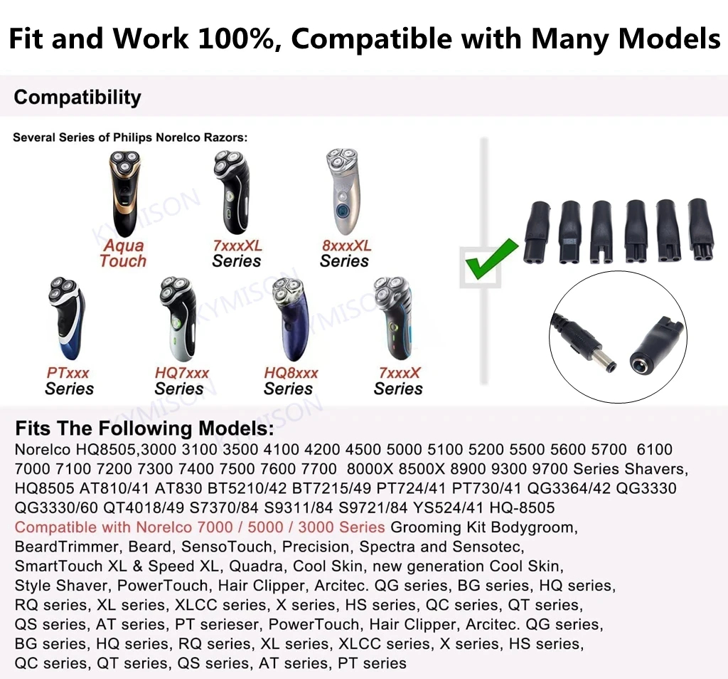 8PCS Replacement Power Cord 5V - Beard Trimmer review and price