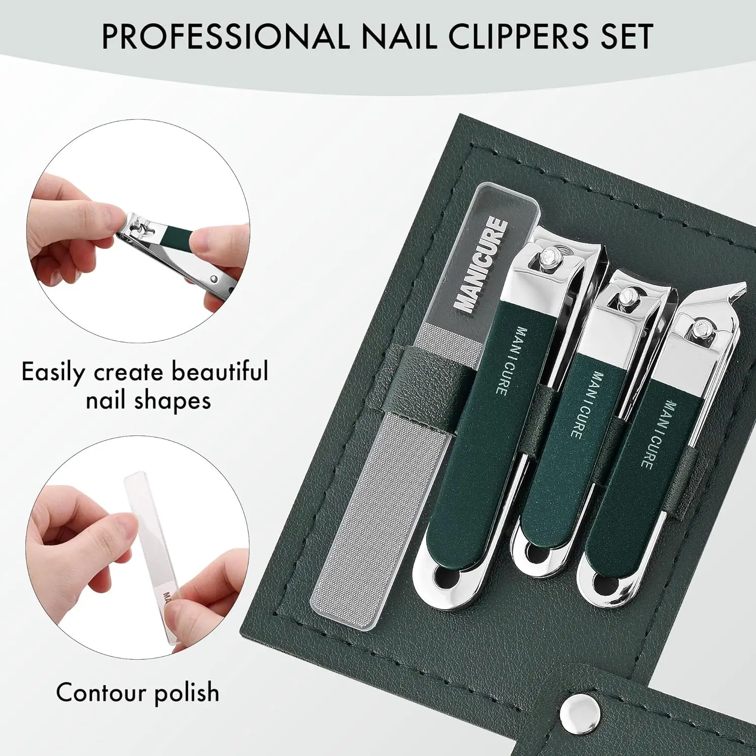 4 Pcs Men/Women Manicure Trave - Mens Grooming Travel Kit review and price