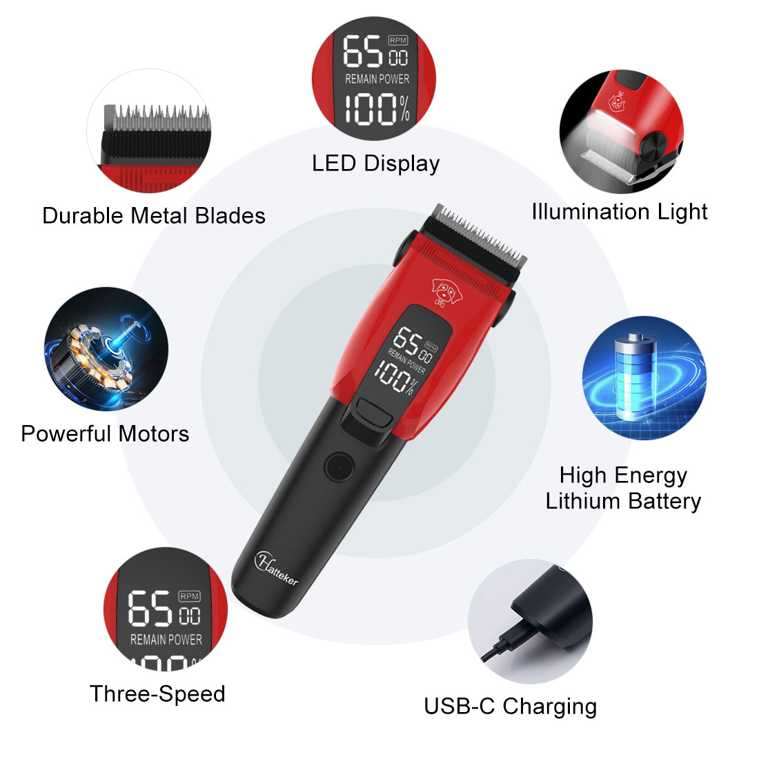 Hatteker Electric Pet Hair Cli - Grooming Kit review and price