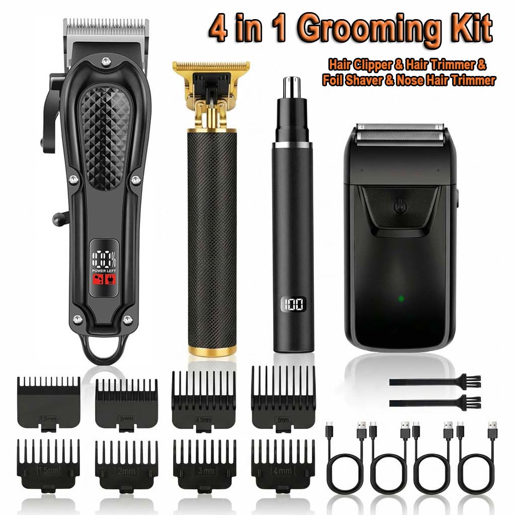 4 in 1 Men's Hair Clipper Set, - Electric Shaver Rotary review and price
