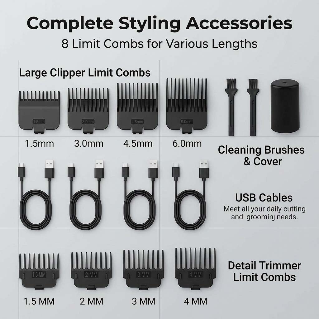 4 in 1 Men's Hair Clipper Set, - Electric Shaver Rotary review and price