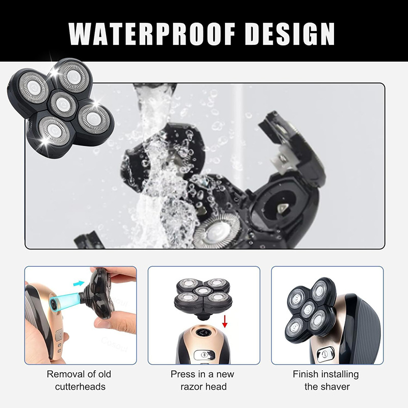 5 Blade Rotating Head for Head - Electric Shaver Rotary review and price