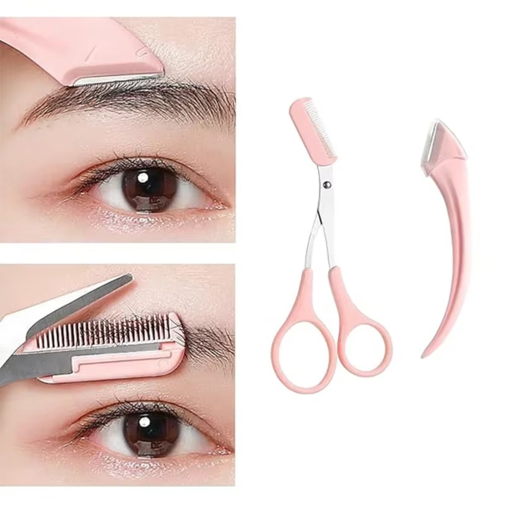 Eyebrow Trimmer Set Curved Raz - Mens Grooming Travel Kit review and price