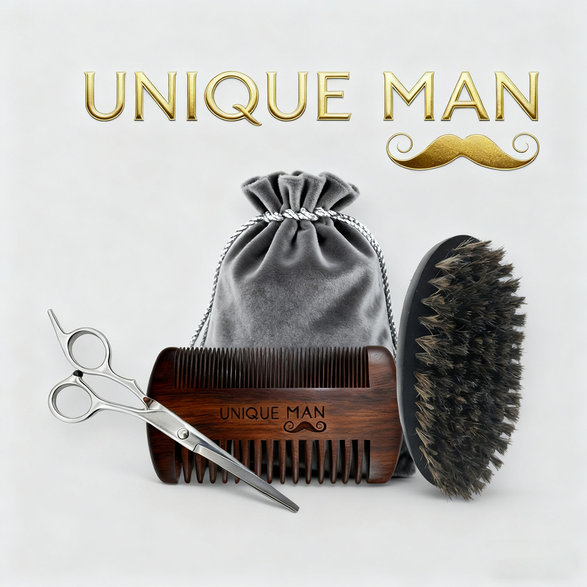 UNIQUE MAN Men's Beard Set, Bl - Grooming Kit review and price