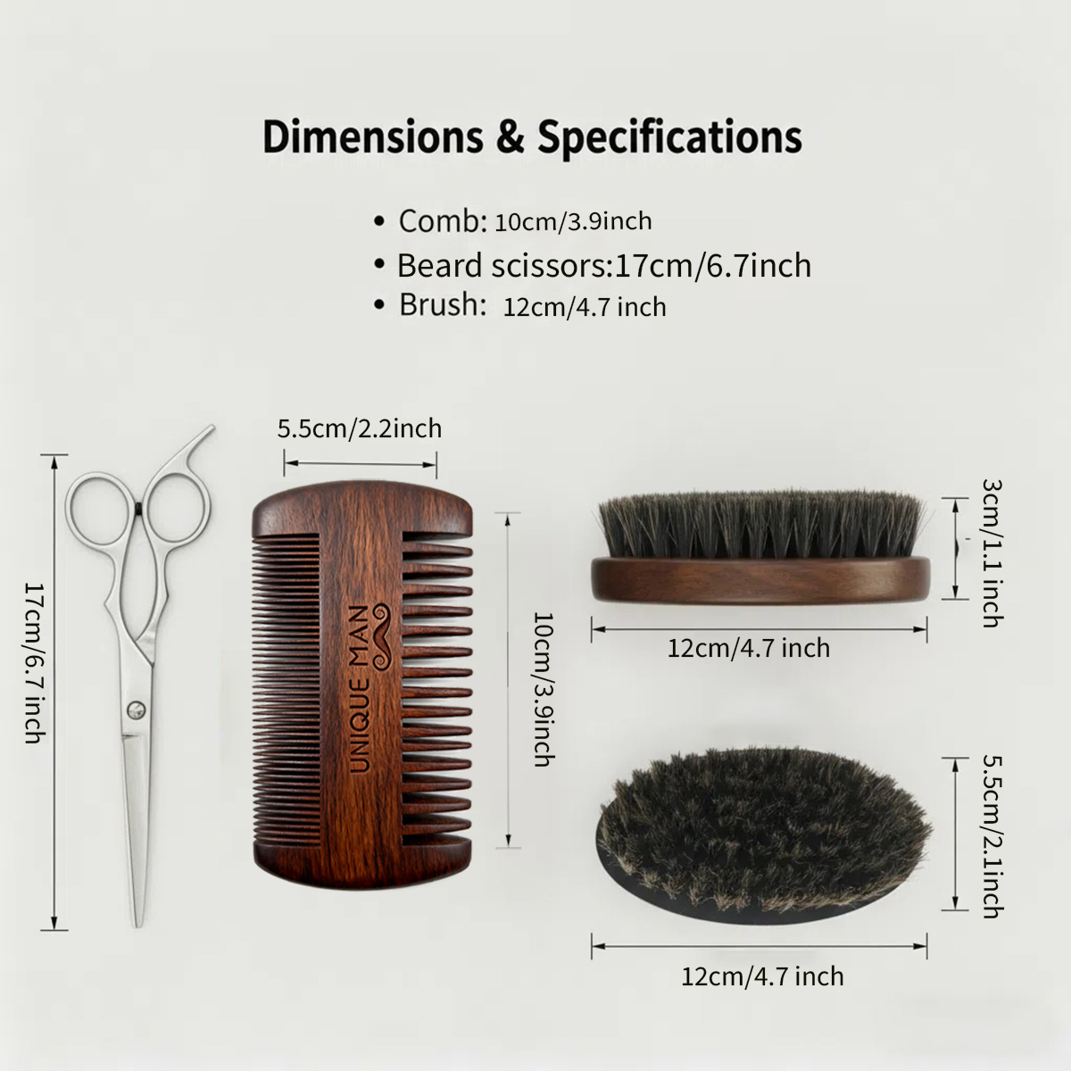 UNIQUE MAN Men's Beard Set, Bl - Grooming Kit review and price