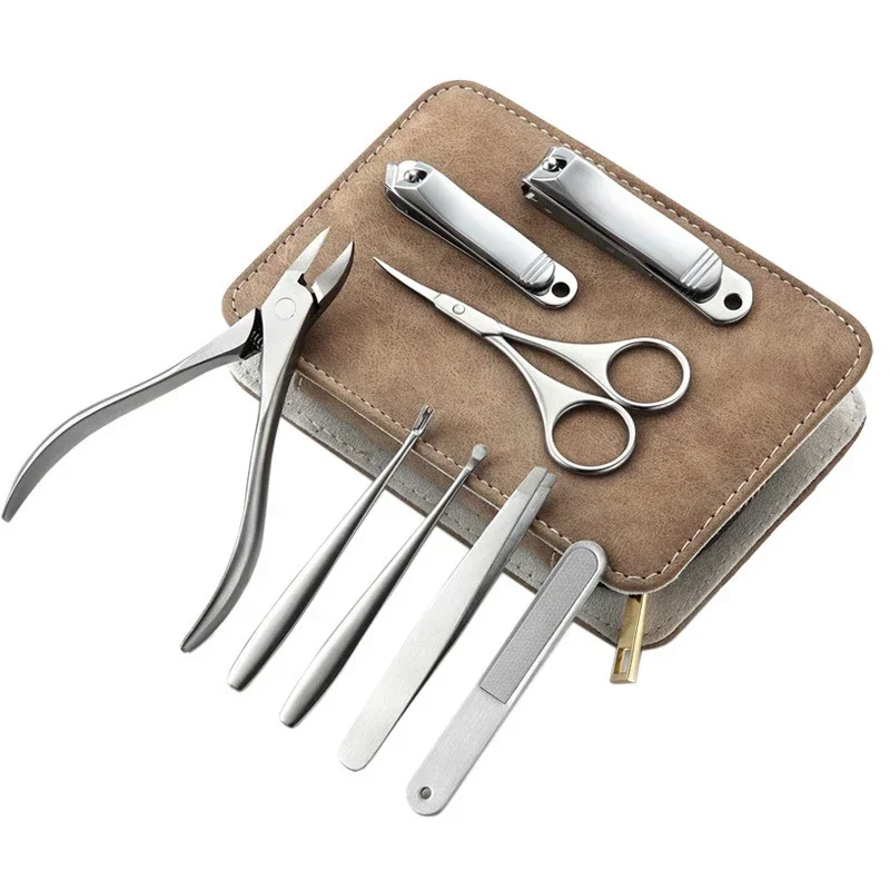 8/12pcs Professional Manicure  - Mens Grooming Travel Kit review and price