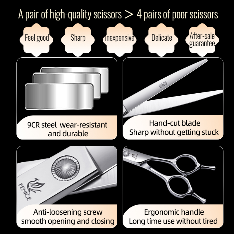 Fenice 6//6.5/7/7.5 Inch Profe - Grooming Scissors review and price